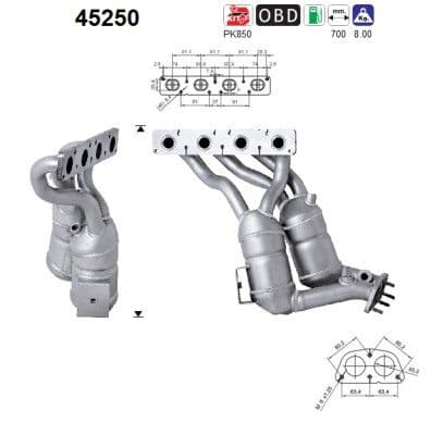 Catalizator AS-PL 45250