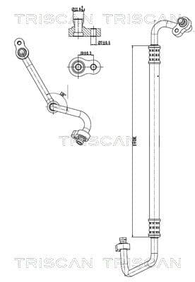 conducta presiune variabila,aer conditionat TRISCAN 9010 43002
