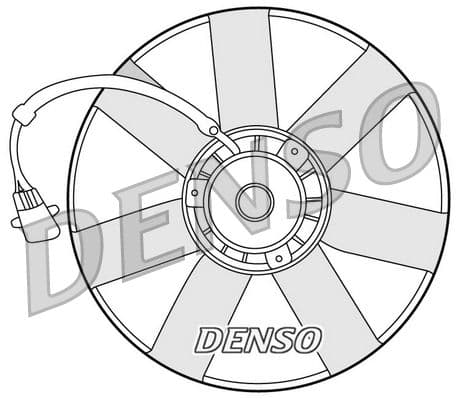 Ventilator, radiator DENSO DER32002
