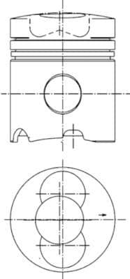 Piston KOLBENSCHMIDT 99343600