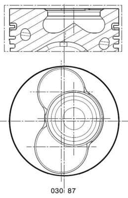 Piston MAHLE 030 87 02