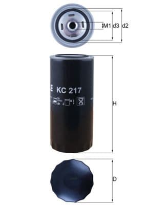 filtru combustibil MAHLE KC 217