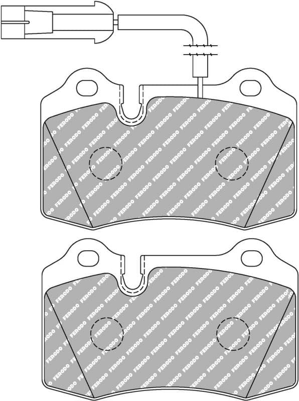 set placute frana,frana disc FERODO FDS721