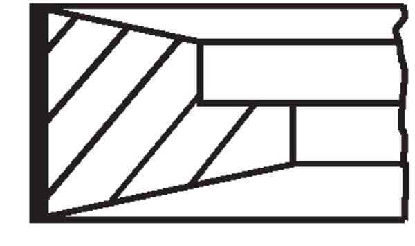 Set segmenti piston MAHLE 061 77 N0