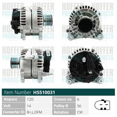 Generator / Alternator MEAT & DORIA H5510031