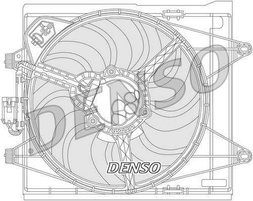 Ventilator, radiator DENSO DER09051