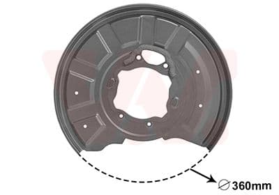 protectie stropire,disc frana VAN WEZEL 3044373