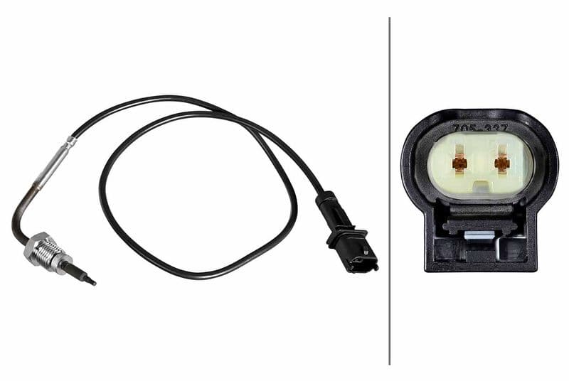 Senzor, temperatura gaze evacuare HELLA 6PT 010 376-661