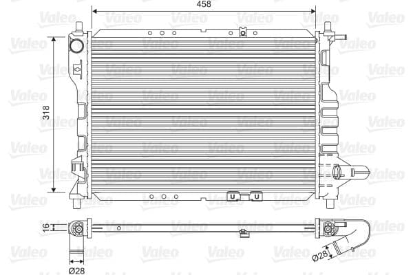 Radiator, racire motor VALEO 701598