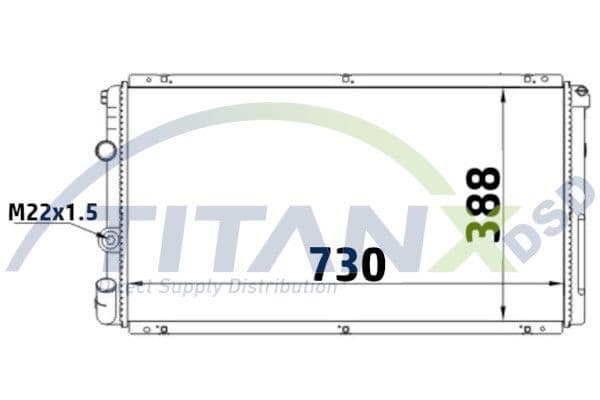 Radiator, racire motor TITANX RD369009