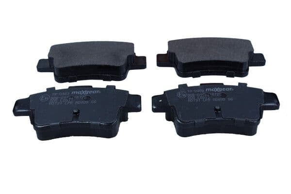 set placute frana,frana disc MAXGEAR 19-0463