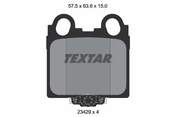 set placute frana,frana disc TEXTAR 2342901