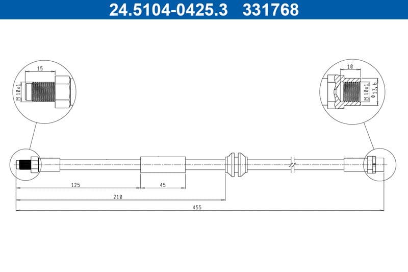 Furtun frana ATE 24.5104-0425.3