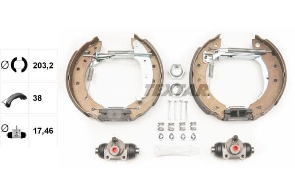 Set saboti frana TEXTAR Shoe Kit Pro 84048002