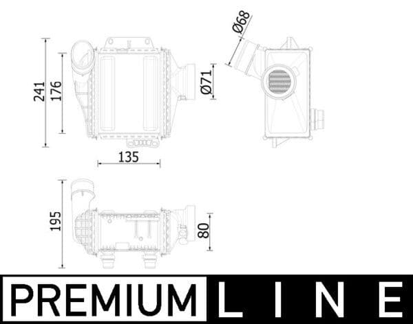 Intercooler, compresor MAHLE BEHR *** PREMIUM LINE *** CI 539 000P