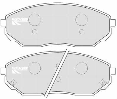 set placute frana,frana disc MOTAQUIP LVXL1201