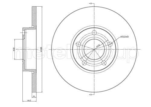 Disc frana METELLI 23-0263