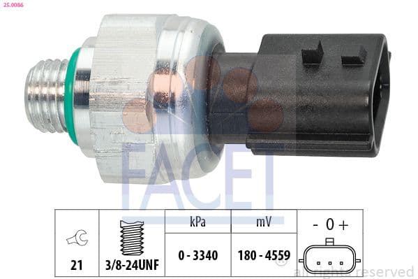 Comutator presiune, aer conditionat FACET OE Equivalent 25.0086