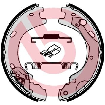 Set saboti frana, frana de mana BREMBO ESSENTIAL LINE S 44 510