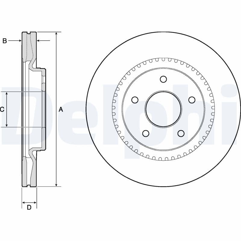 Disc frana DELPHI BG4283