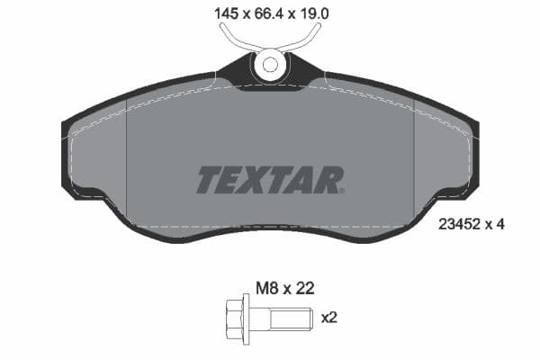set placute frana,frana disc TEXTAR Q+ 2345201