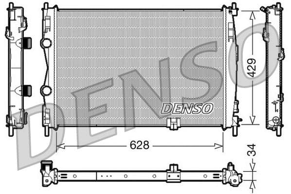 Radiator, racire motor DENSO DRM46017