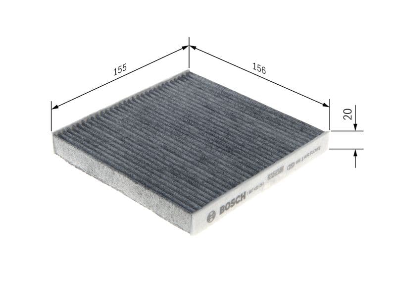 Filtru, aer habitaclu BOSCH 1 987 435 051
