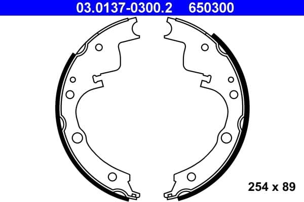 Set saboti frana ATE 03.0137-0300.2