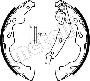 Set saboti frana METELLI 53-0438