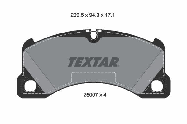 set placute frana,frana disc TEXTAR 2500703