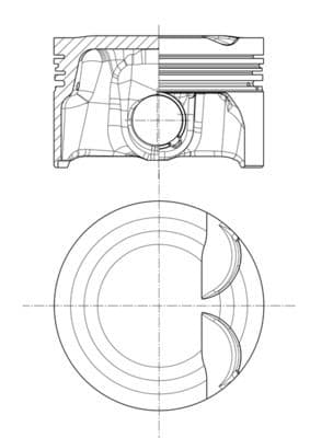 Piston MAHLE 028 PI 00157 000