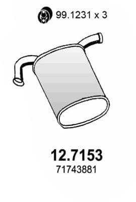 Toba esapament finala ASSO 12.7153
