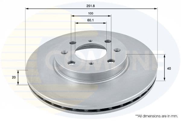 Disc frana COMLINE ADC0922V