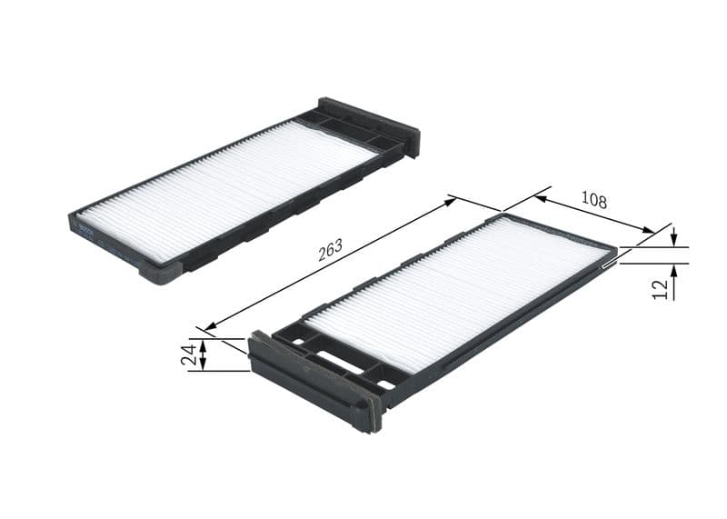 Filtru, aer habitaclu BOSCH 1 987 435 006