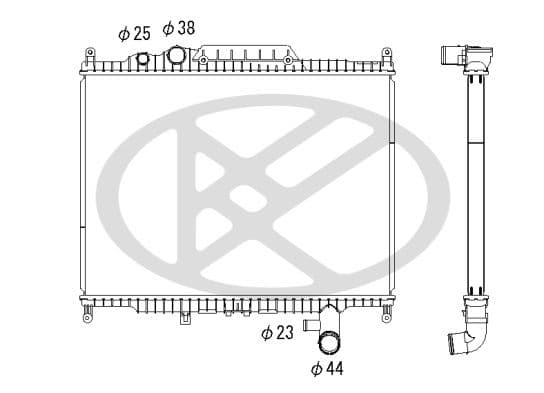 Radiator, racire motor KOYORAD PL613668
