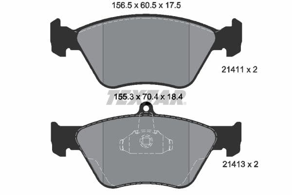 set placute frana,frana disc TEXTAR Q+ 2141101