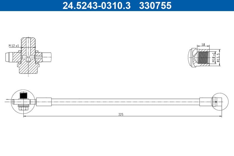 Furtun frana ATE 24.5243-0310.3