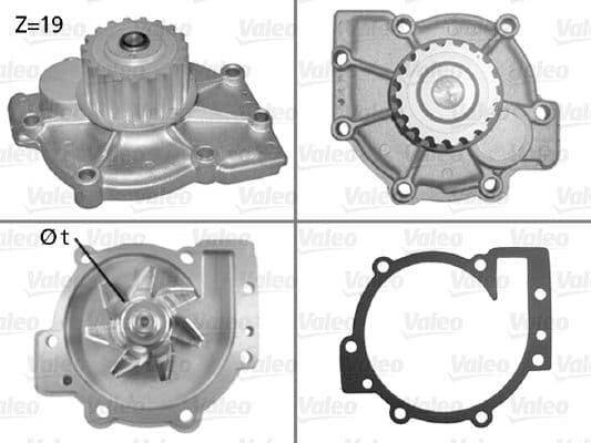 Pompă de apă, răcire motor VALEO 506325