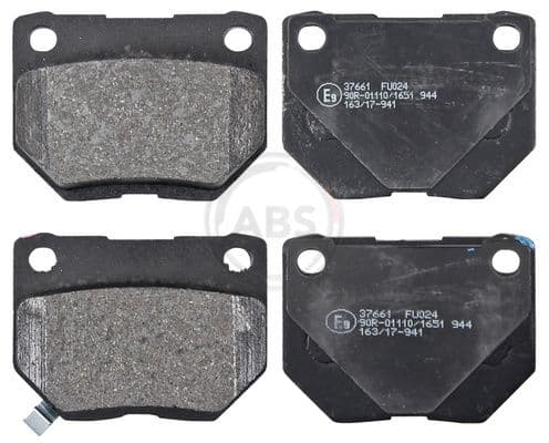 set placute frana,frana disc ABS 37661