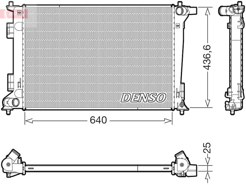 Radiator, racire motor DENSO DRM43021