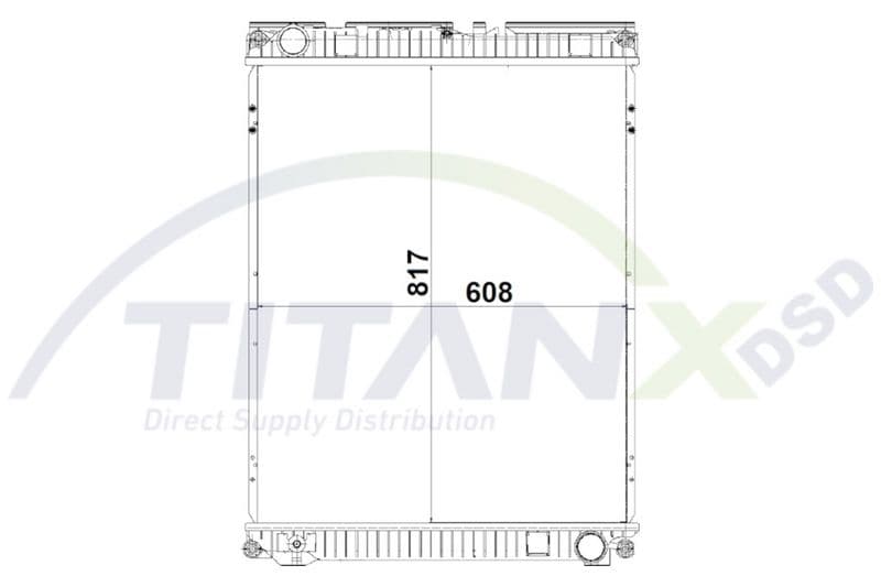 Radiator, racire motor TITANX RX139018
