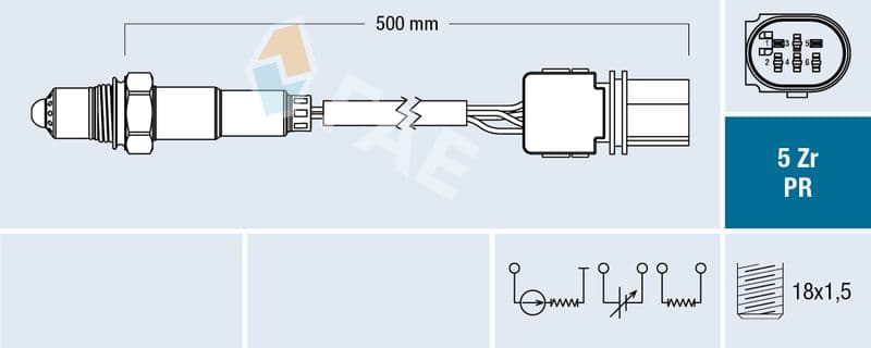 Sonda Lambda FAE 75119