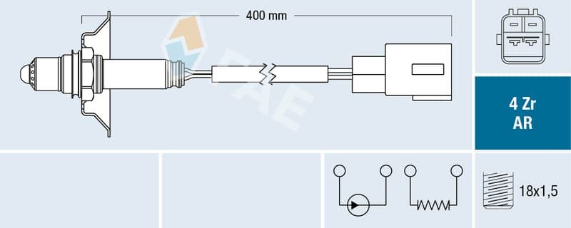 Sonda Lambda FAE 75650