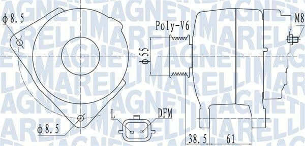 Generator / Alternator MAGNETI MARELLI 063732098010