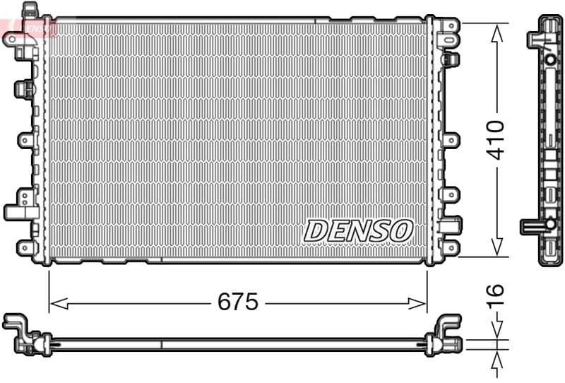 Radiator, racire motor DENSO DRM20113