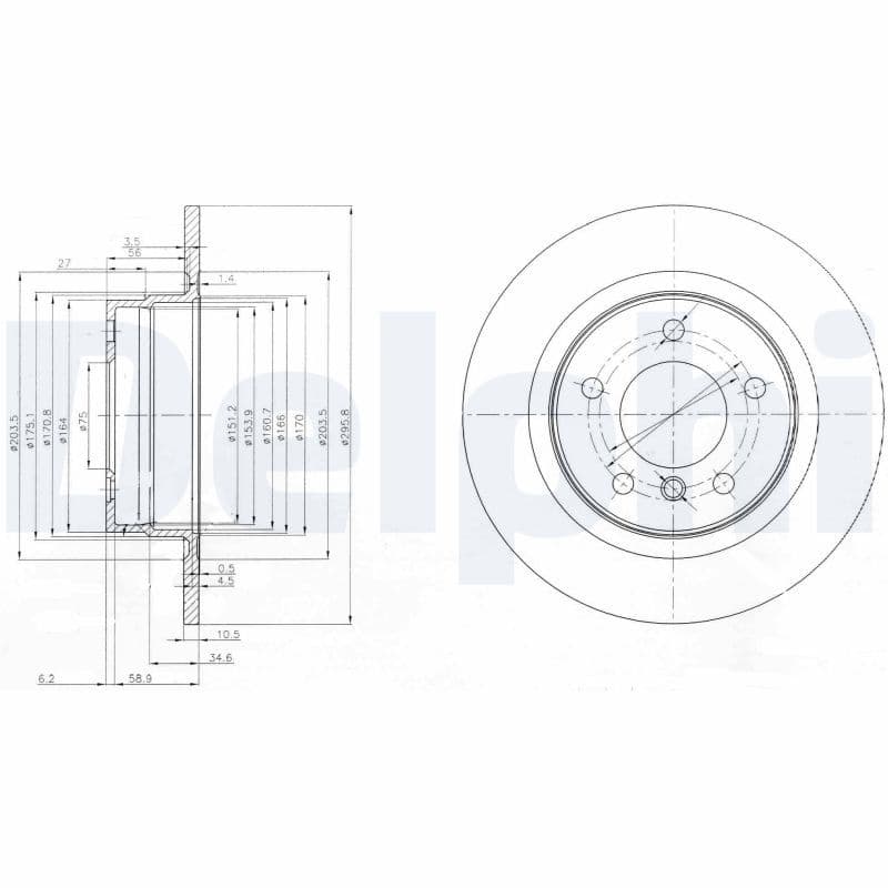 Disc frana DELPHI BG3960