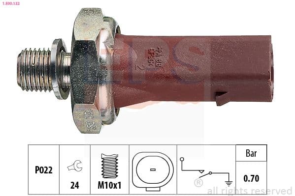 Senzor presiune ulei EPS Made in Italy - OE Equivalent 1.800.132