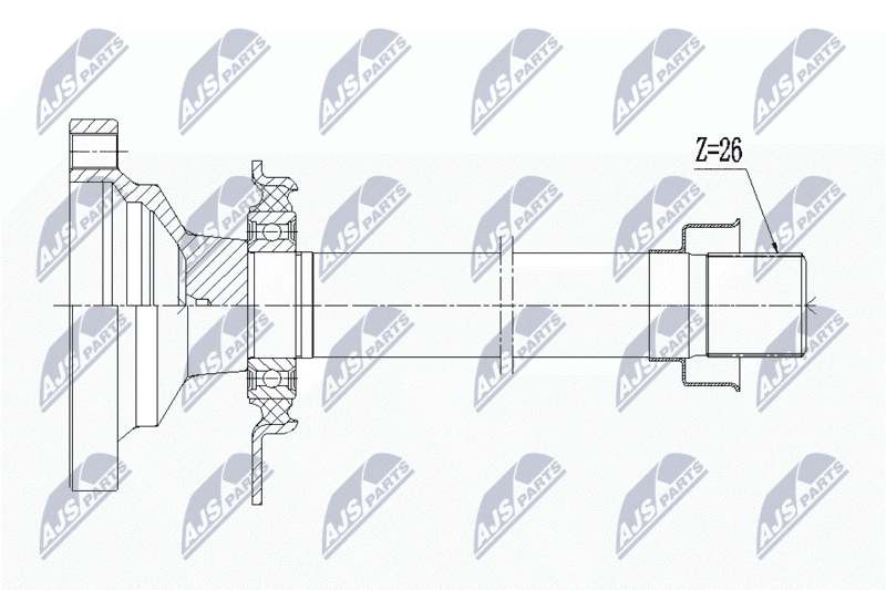 Arbore, diferential NTY NPW-WW-004R1