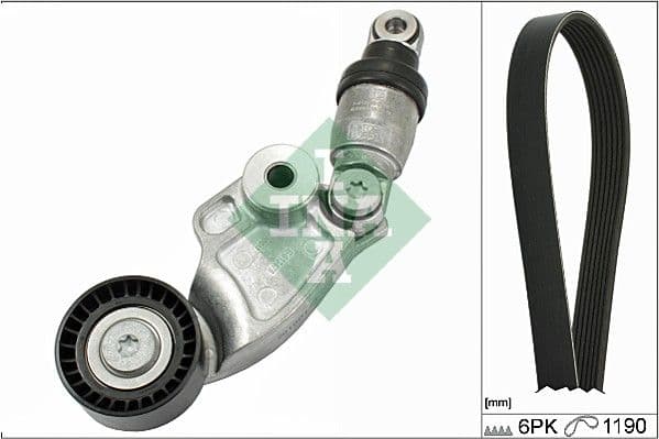 Set curea transmisie cu caneluri Schaeffler INA 529 0119 10