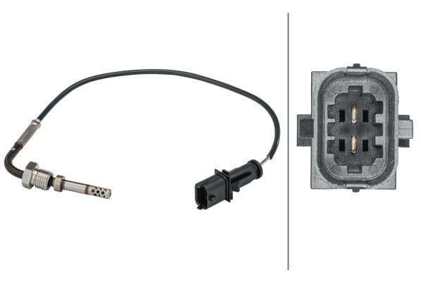 Senzor, temperatura gaze evacuare HELLA 6PT 358 181-601